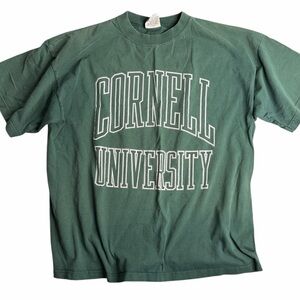 Vintage Cornell University T Shirt Green XL Made in USA